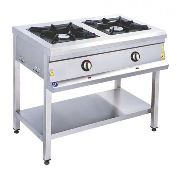 2’li Taban Raflı Ocak Gazlı CE