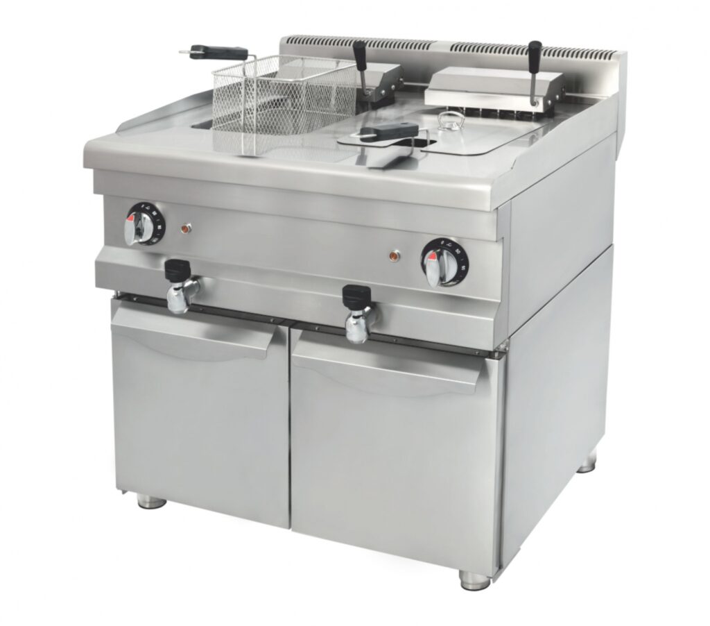 9+9 Lt Fritöz Dolaplı Elektrikli