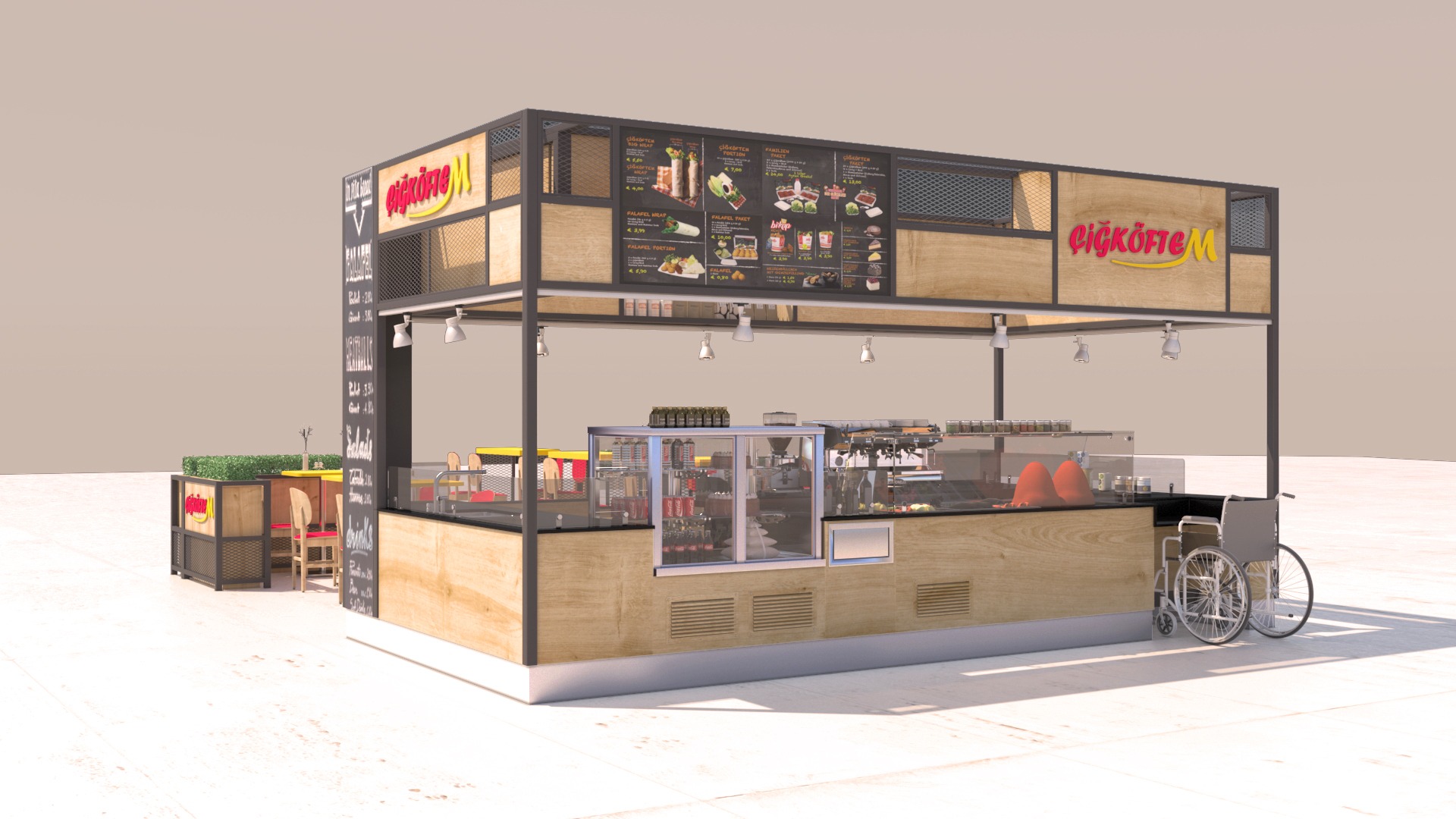 Çiğköfte standı-kiosk