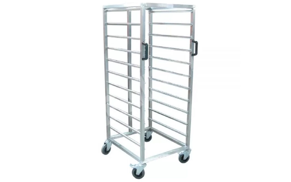 Paslanmaz Tepsi Toplama Arabası